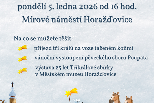 Slavnostní zahájení 25. ročníku Tříkrálové sbírky