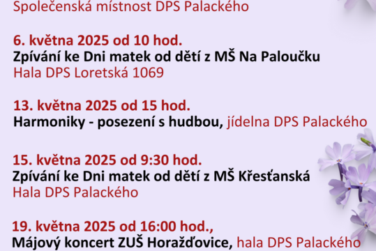 Akce na květen 2025