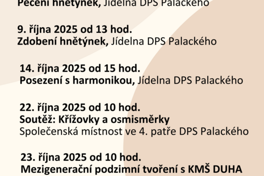 Akce v říjnu 2025