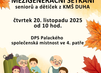 Mezigenerační setkání seniorů a dětí z KMŠ