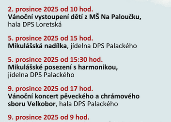 Akce v prosinci 2025