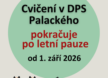 Letní pauza - Kondiční cvičení v DPS Palackého
